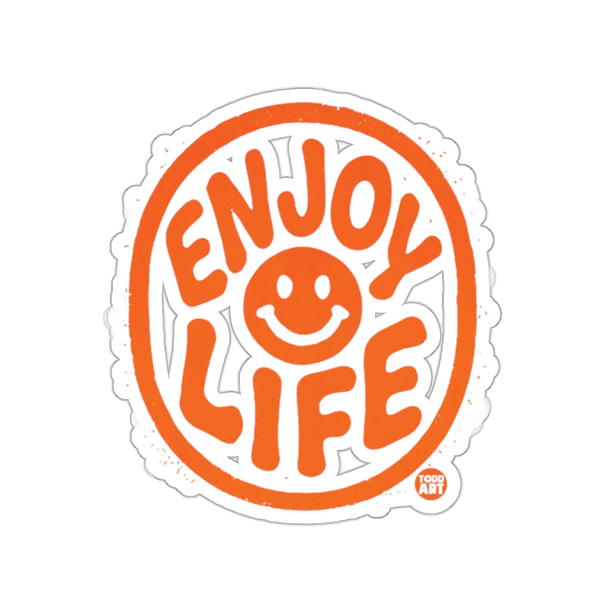 Enjoy Life Motivational Smile Sticker Decal Artwork