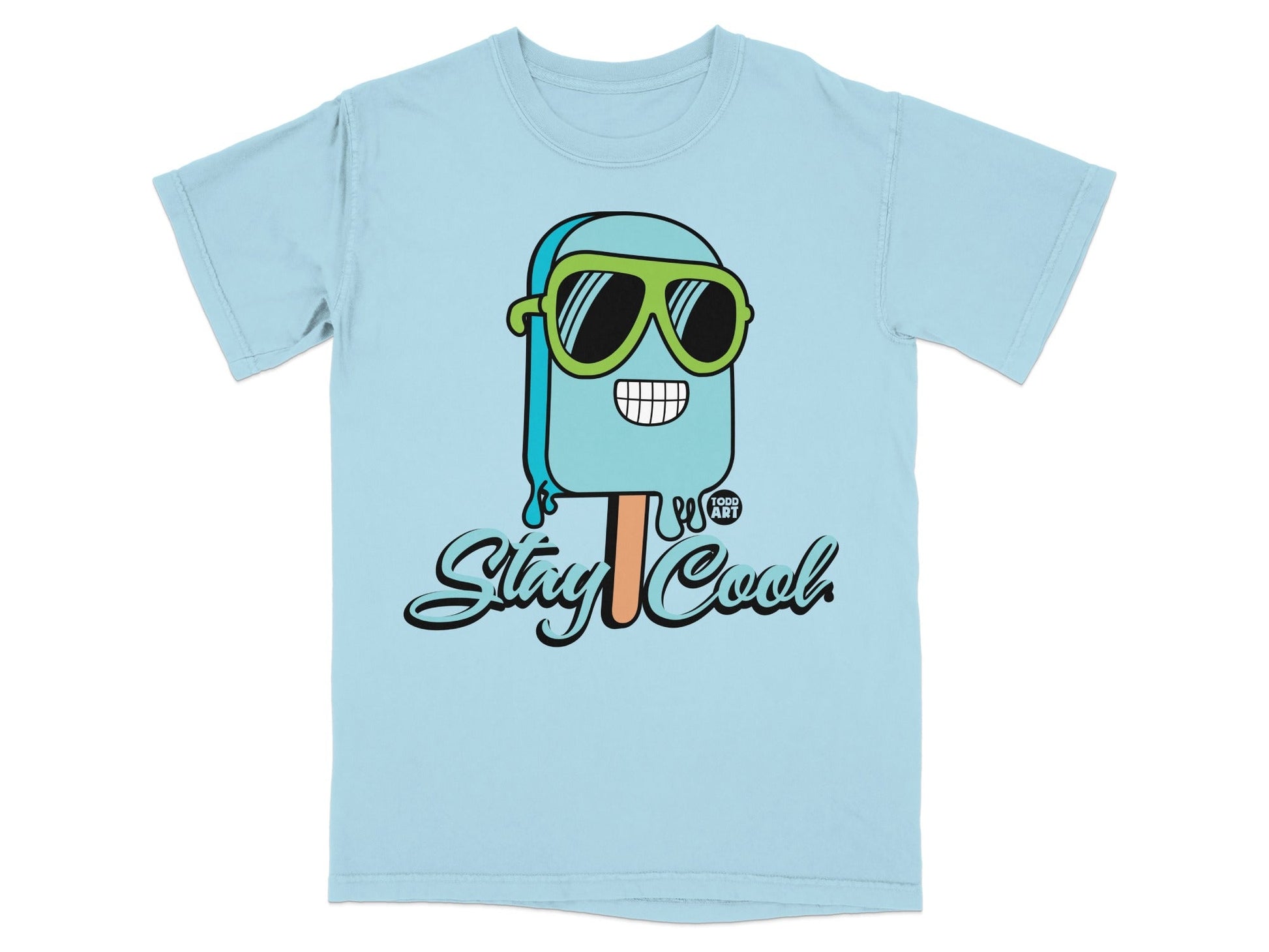 Stay Cool Popsicle with Sunglasses Graphic T-Shirt