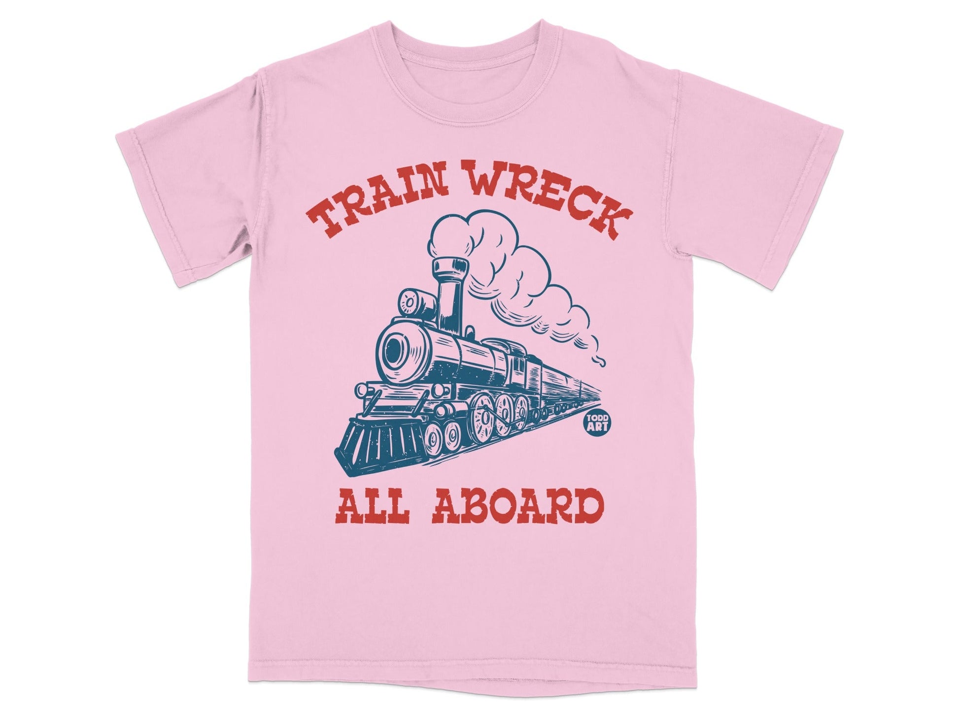 Train Wreck All Aboard Graphic T-Shirt
