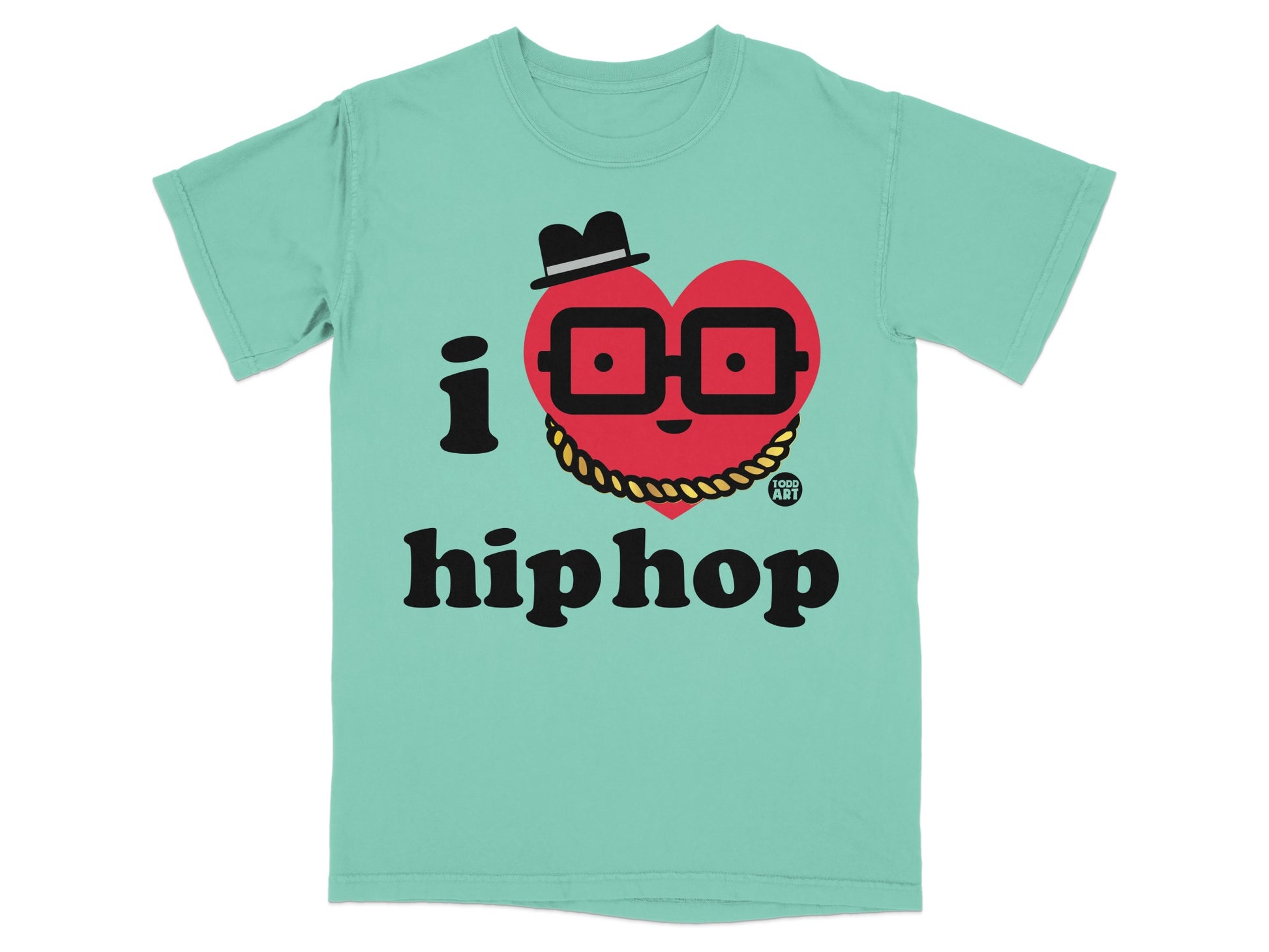 I Love Hip Hop Fun Graphic T-shirt for Music Lovers