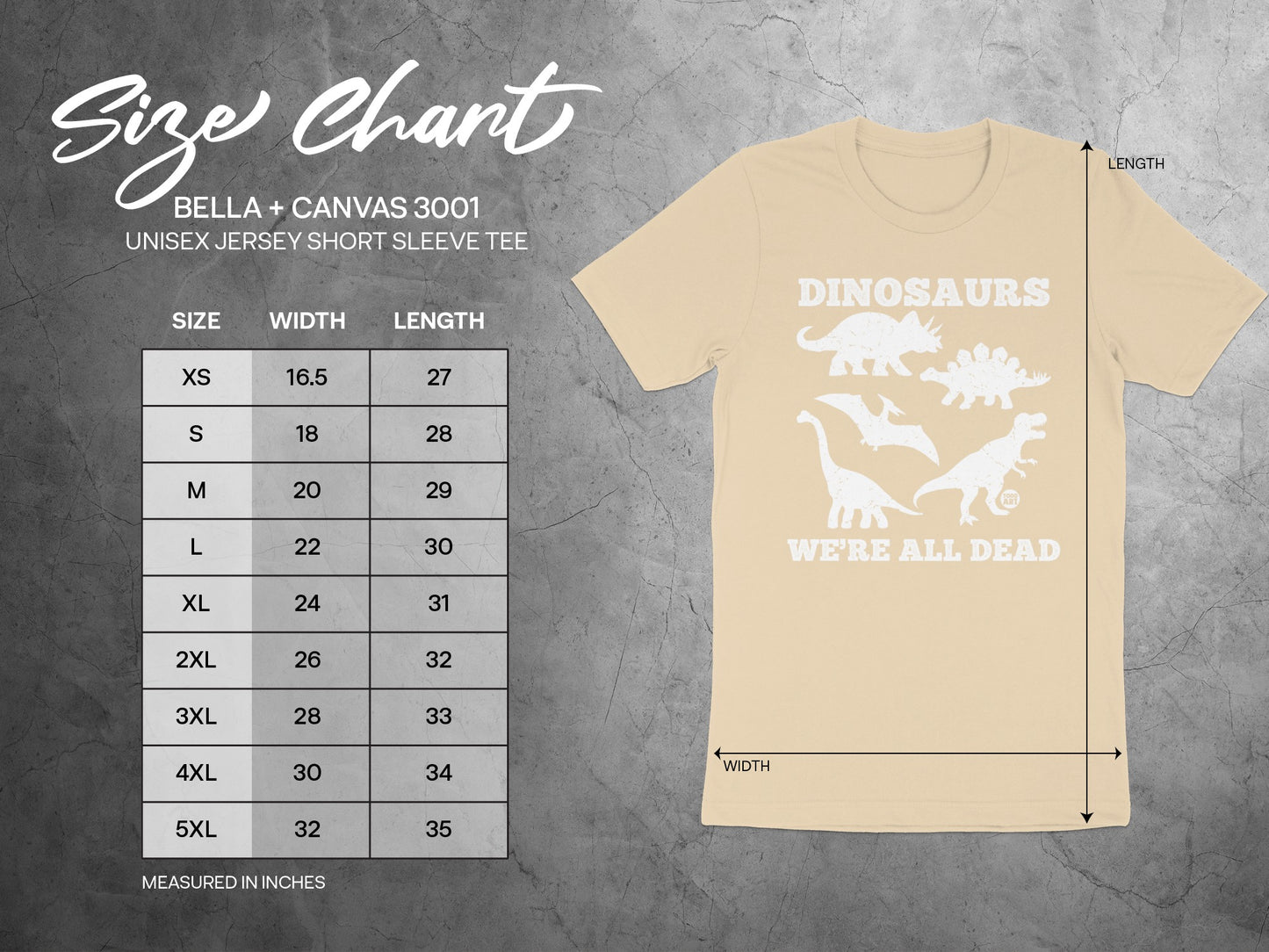 Dinosaurs We're All Dead Unisex Short Sleeve Tee product