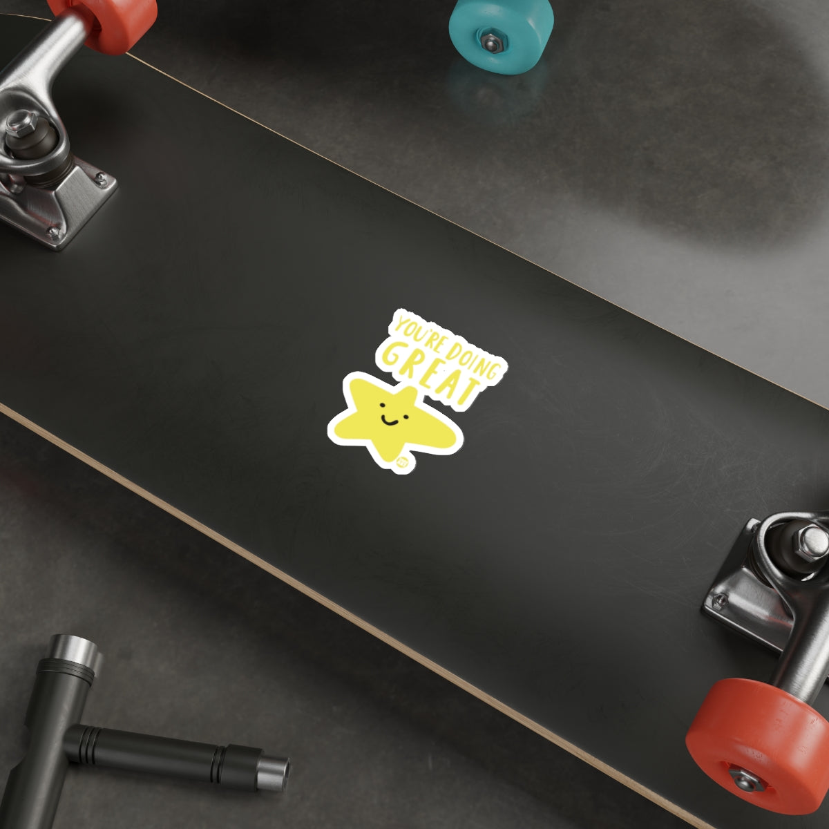 You're Doing Great Star Sticker for Your Skateboard