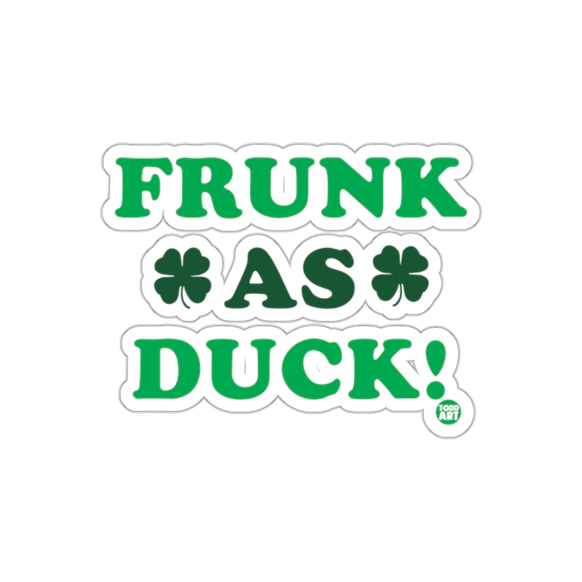 Frunk As Duck Sticker Fun Novelty Graphic Sticker