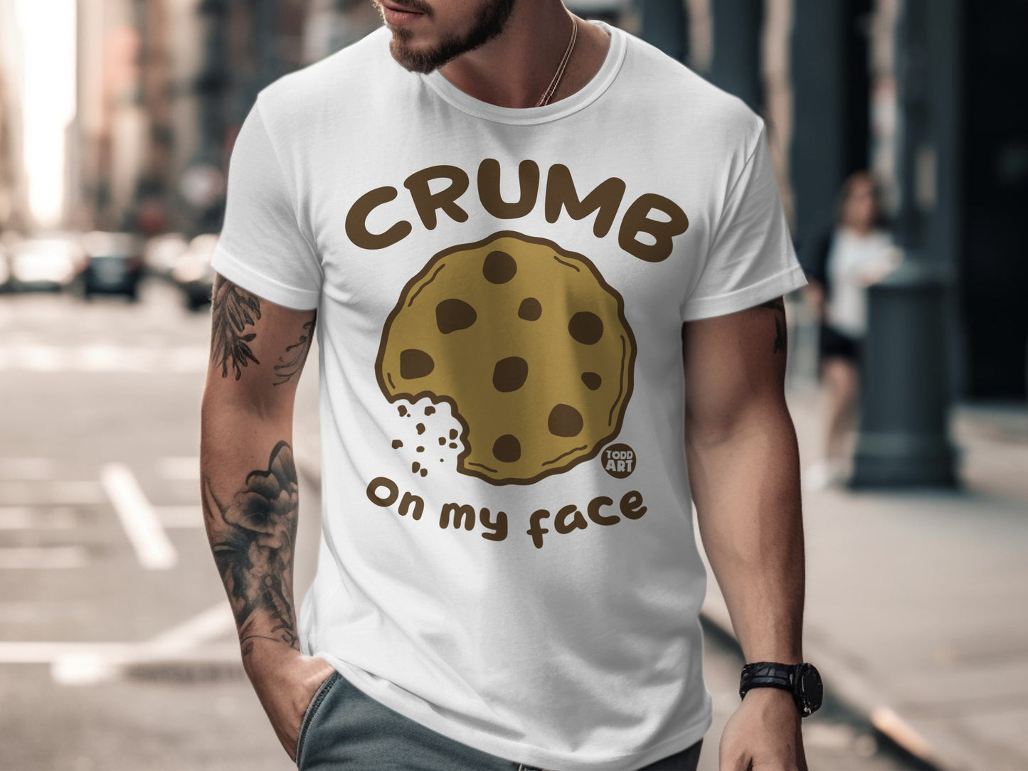 Crumb on My Face Graphic Tee for Casual Wear