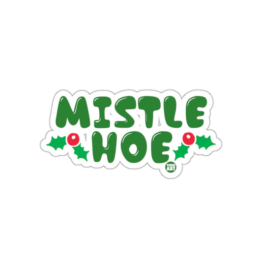 Mistle Hoe Holly Berries Green Festive Sticker Sheet
