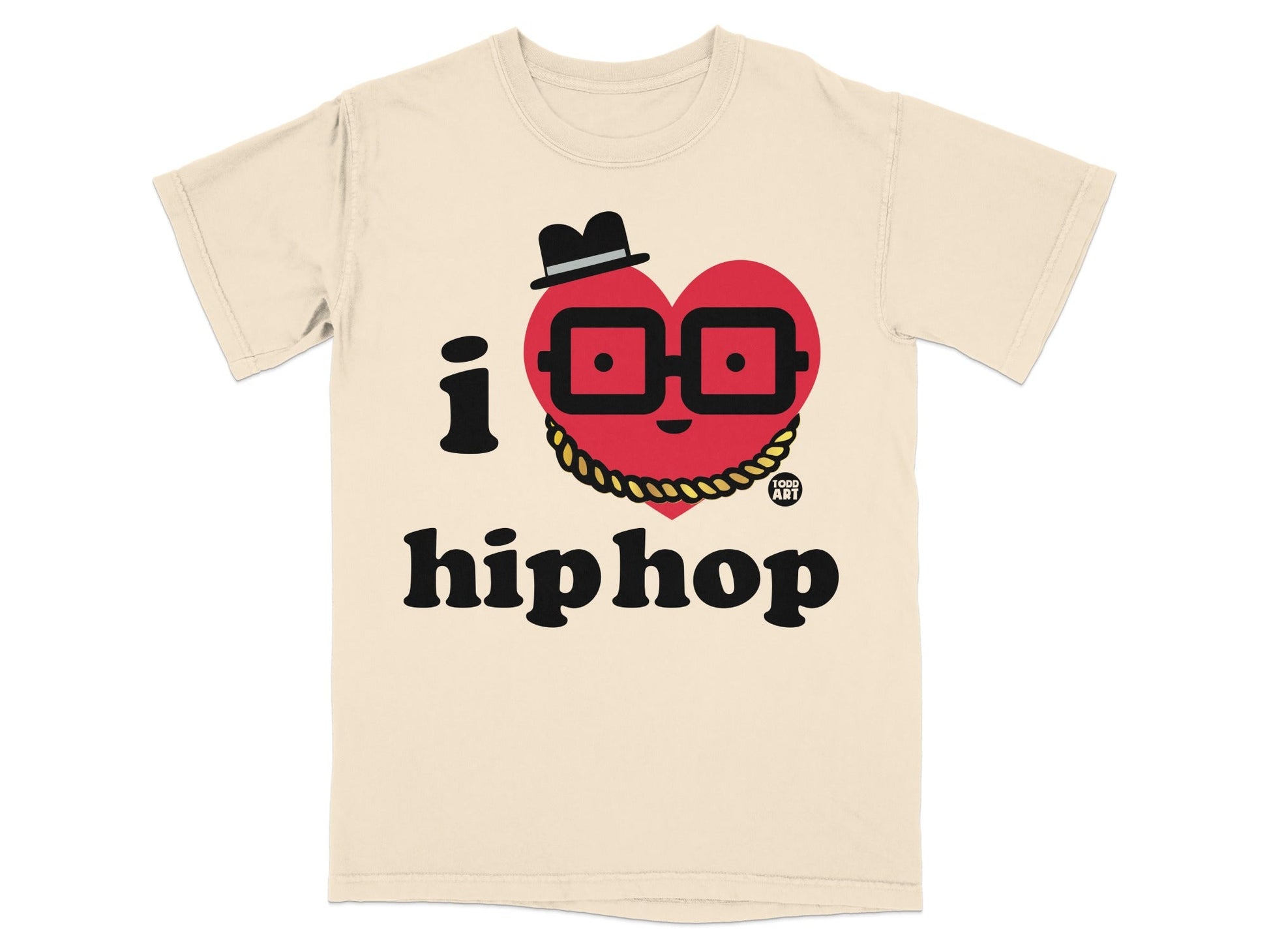 Hip Hop Heart Graphic I Love Hip Hop T-shirt Product