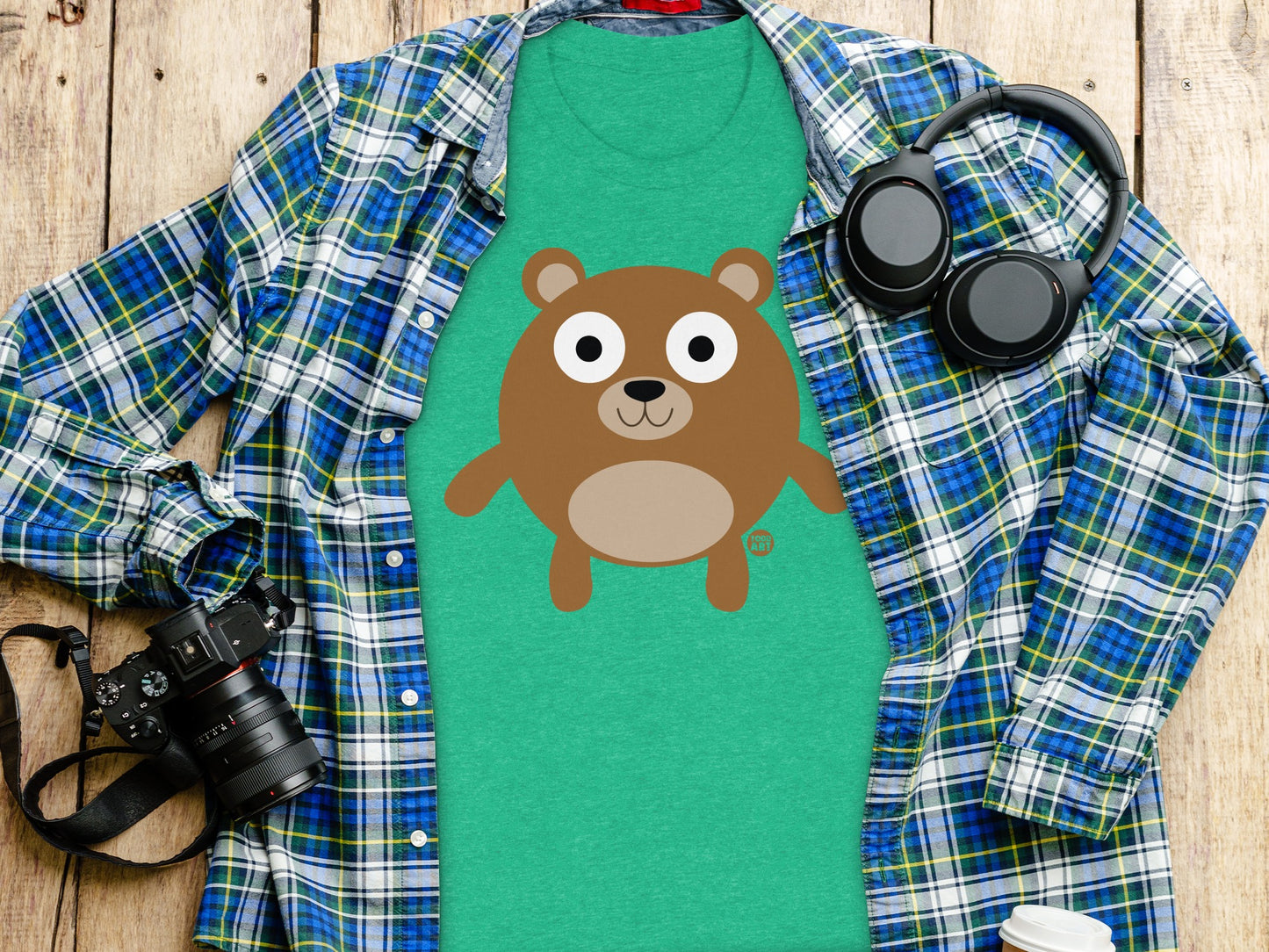 Cute Bear Faces T-shirt Ideal for Casual Wear