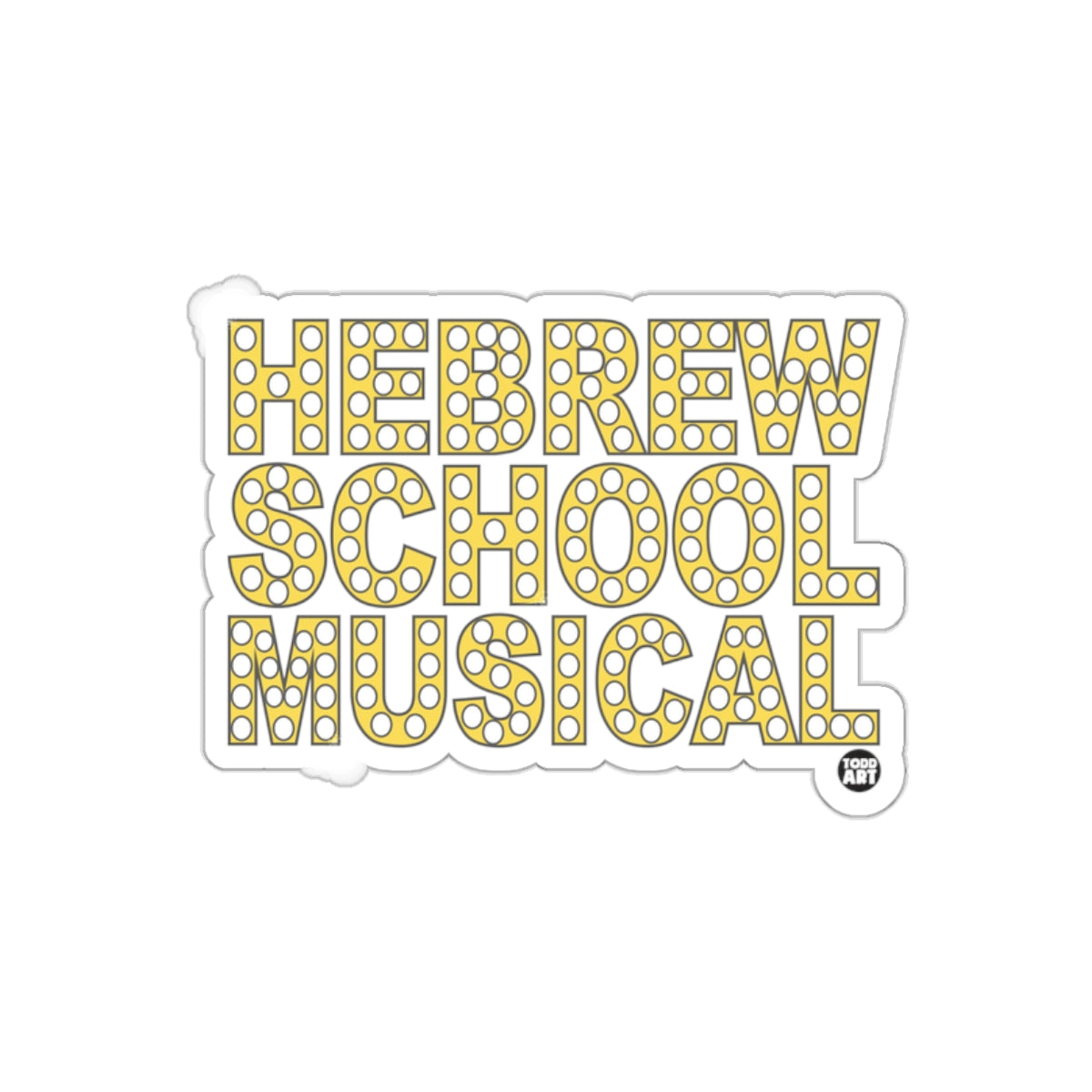 Hebrew School Musical Sticker Fun Design