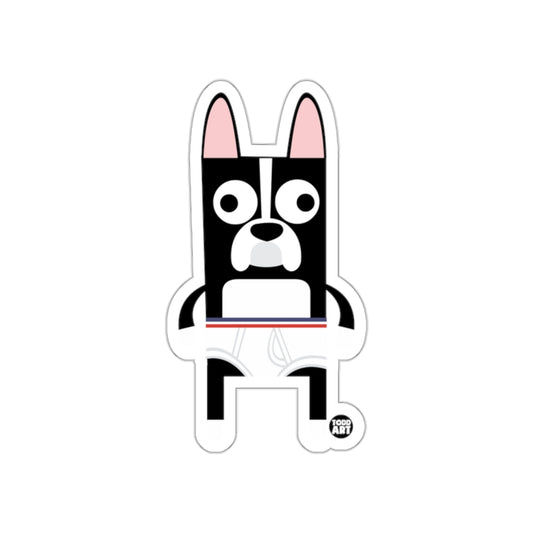 Cartoon Black and White Dog Figure Sticker Product