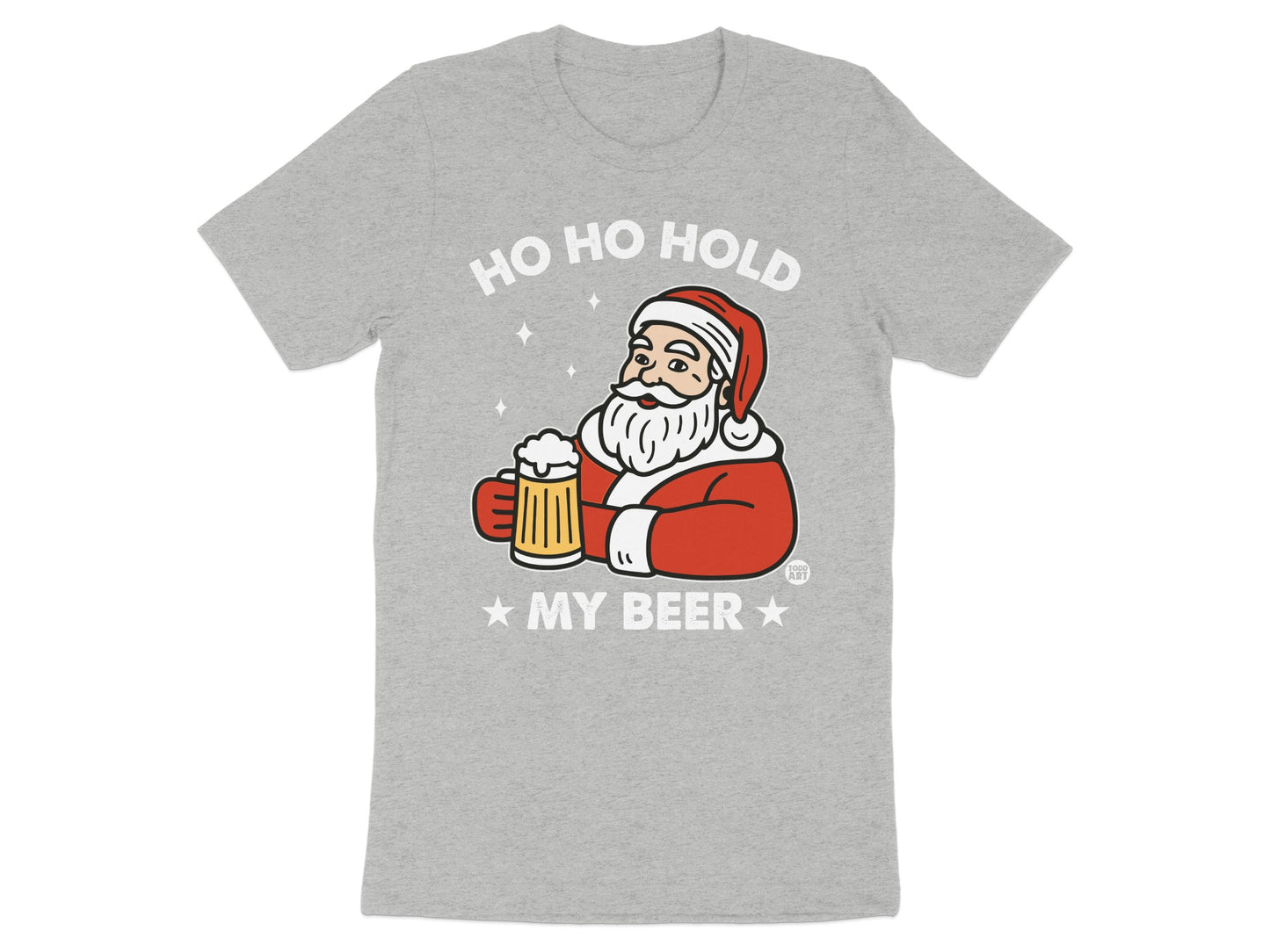 Ho Ho Hold My Beer Christmas Santa Claus T-shirt