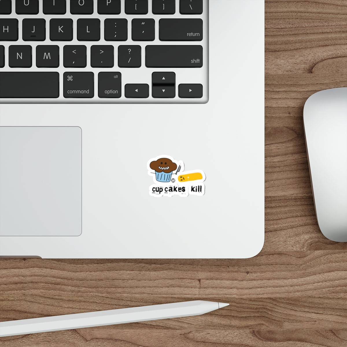 Cute Cupcakes Kill Die-Cut Vinyl Sticker