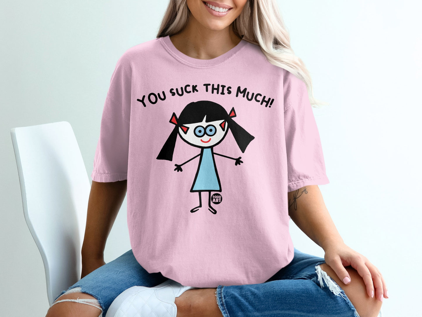 You Suck This Much Funny Graphic T-Shirt Product
