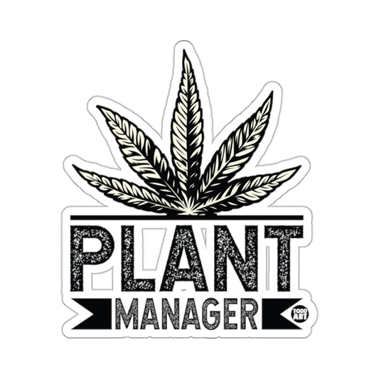 Plant Manager Cannabis Leaf Graphic Design 