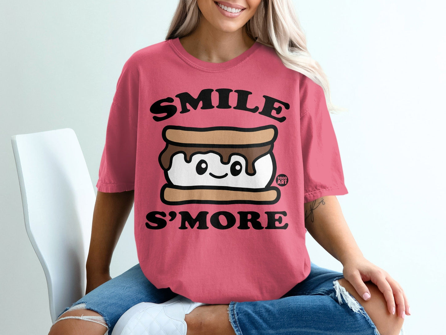 Smile S'more Cute Graphic Tee Shirt for Fun Outfits