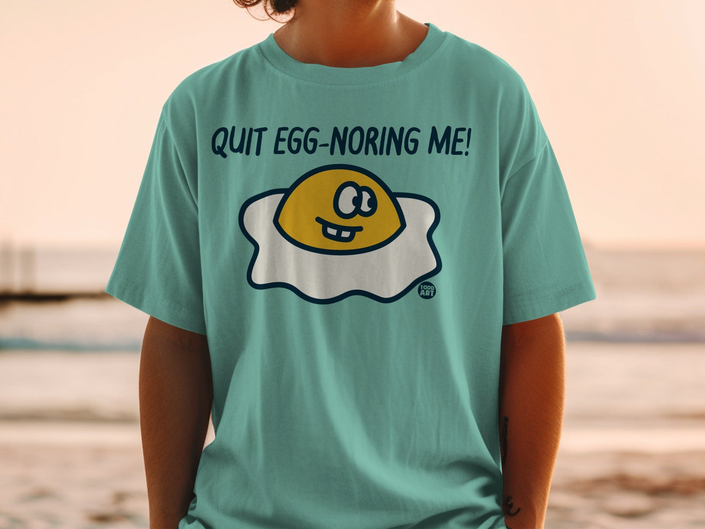 Quit Egg-noring Me Funny Graphic T-Shirt Product