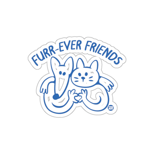 Furr-ever Friends Cute Cat and Dog Sticker Product