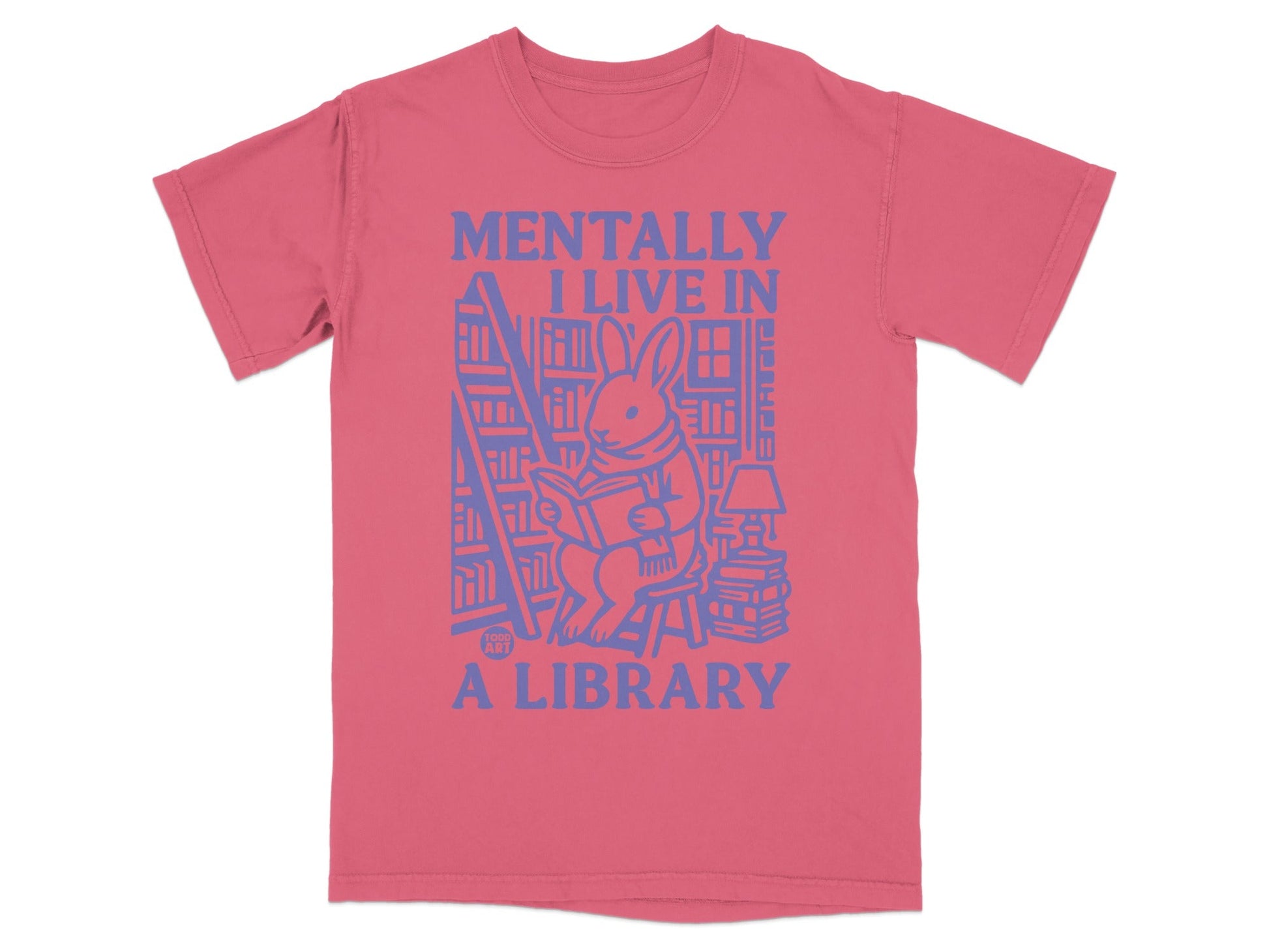 Mentally I Live In A Library Graphic T-Shirt