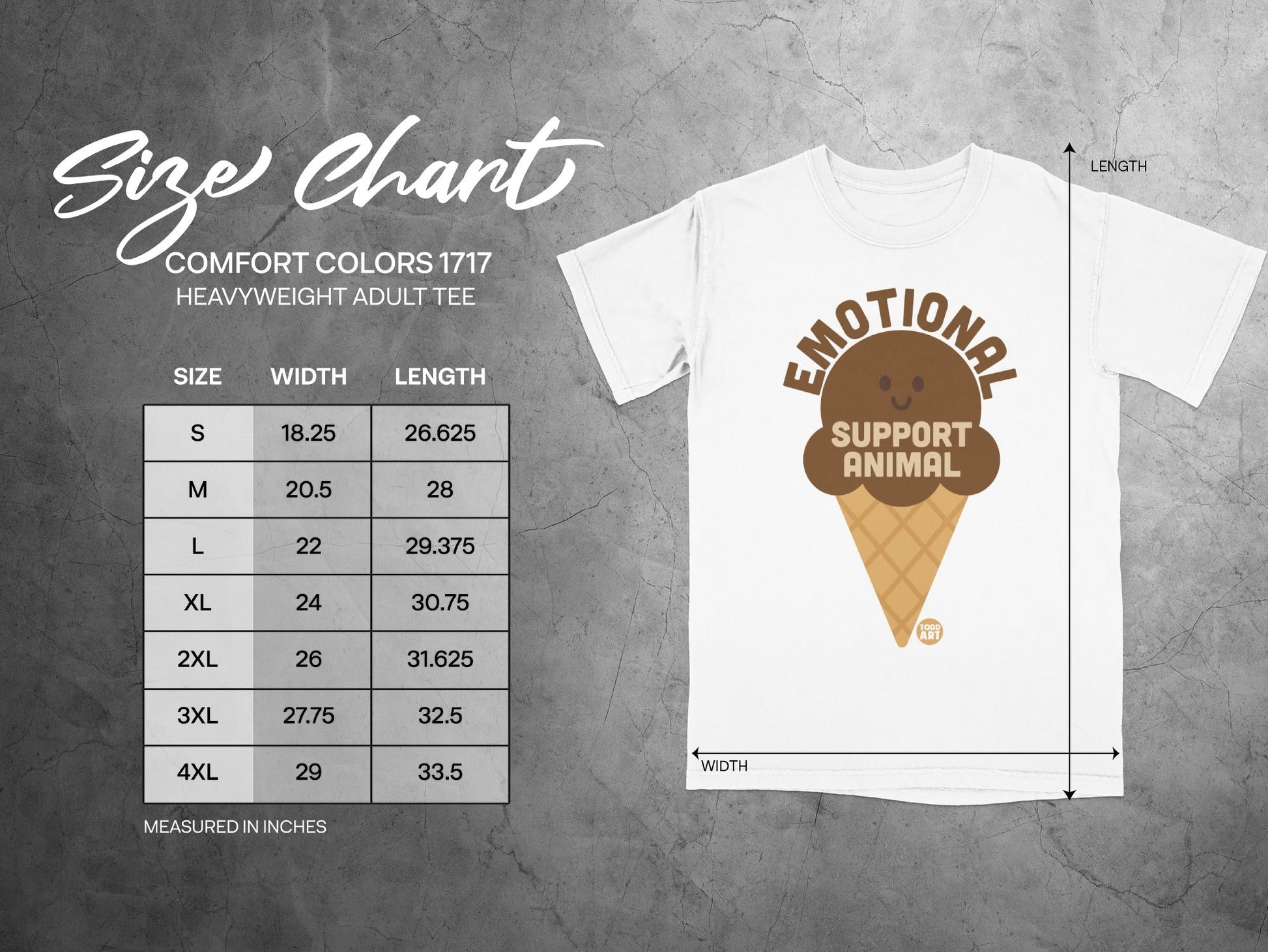 Emotional Support Animal Heavyweight Adult Tee