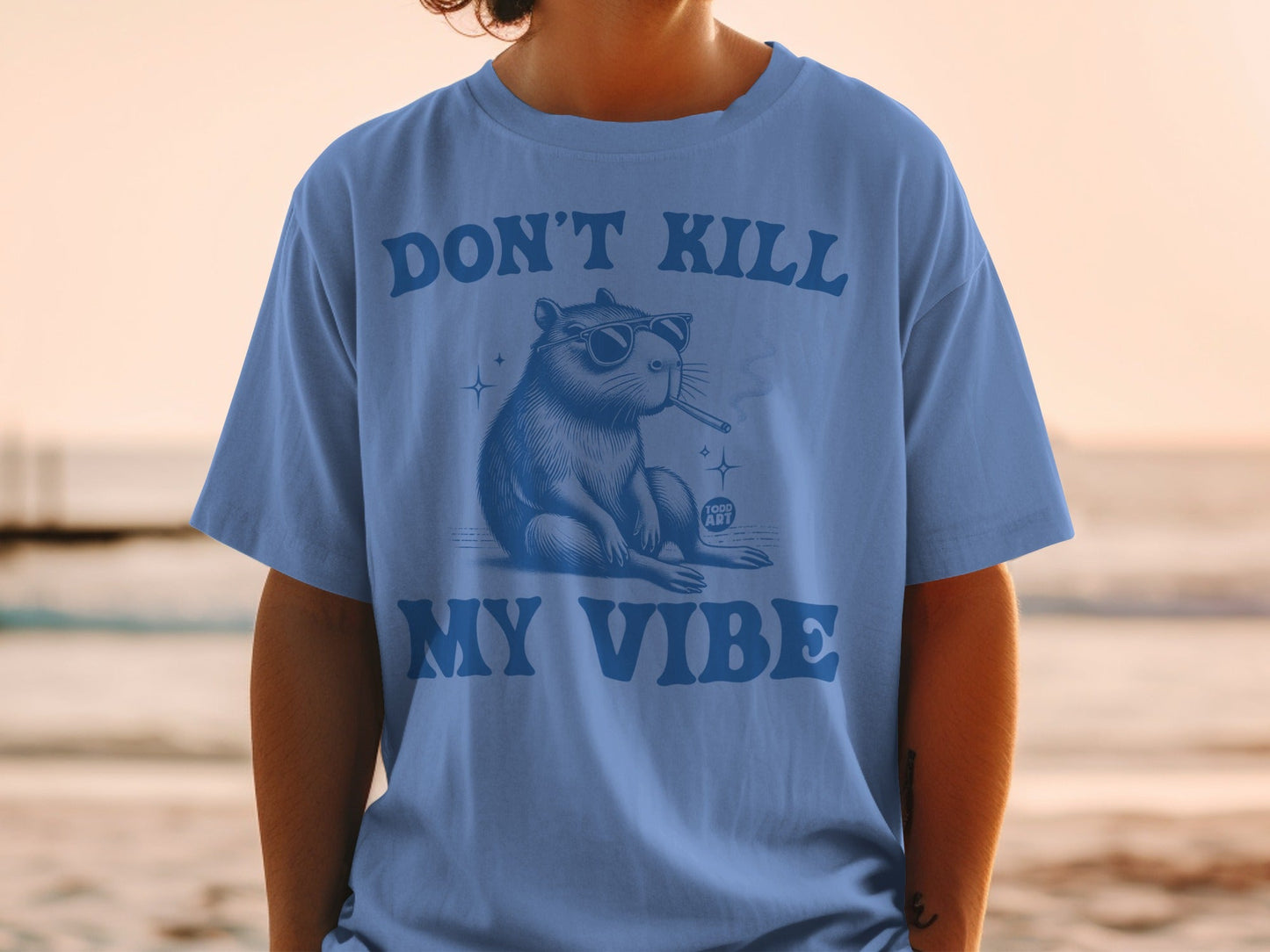 Don't Kill My Vibe Cool Smoking Mouse Shirt