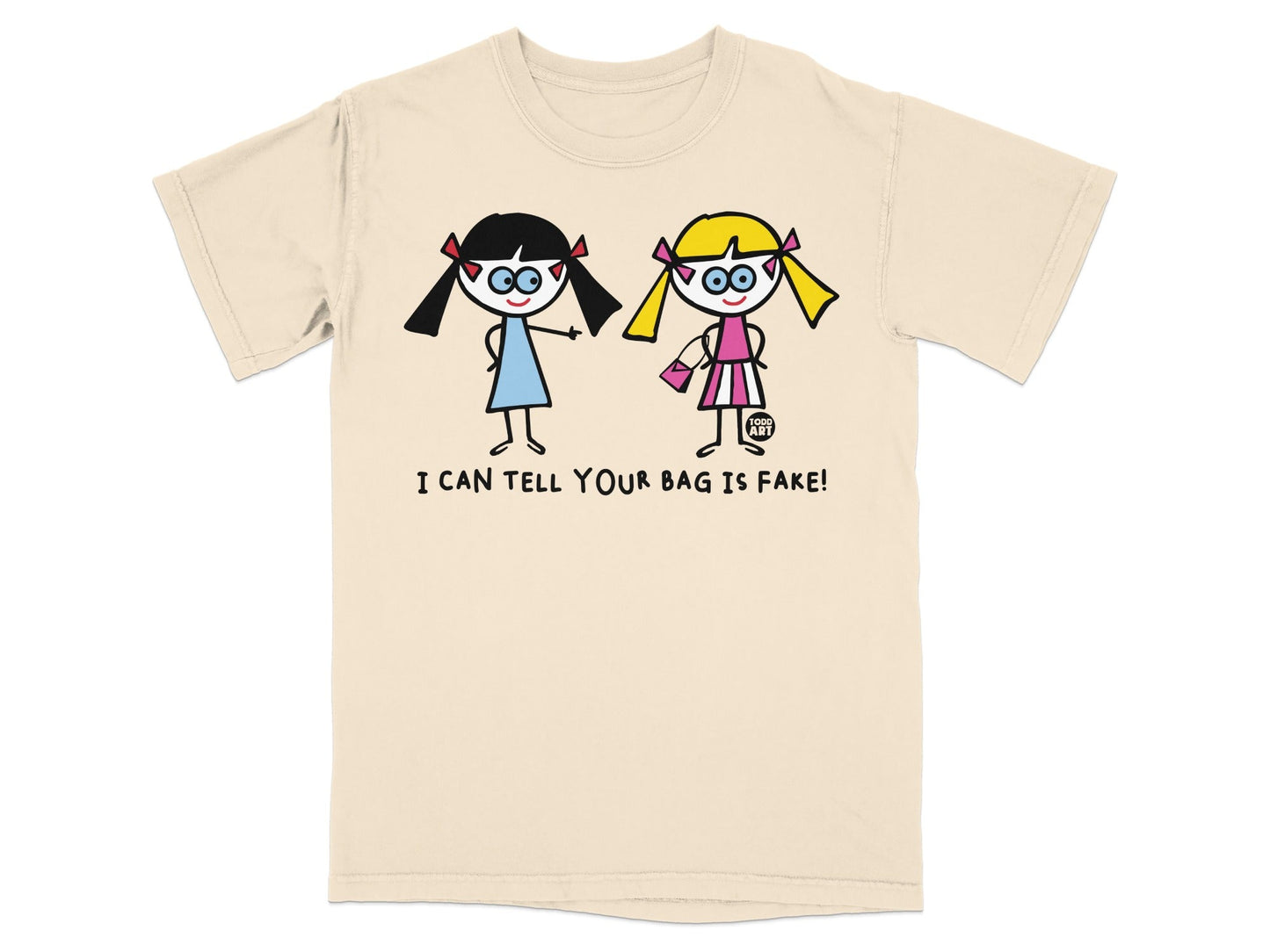 I Can Tell Your Bag Is Fake Funny Cartoon T-Shirt