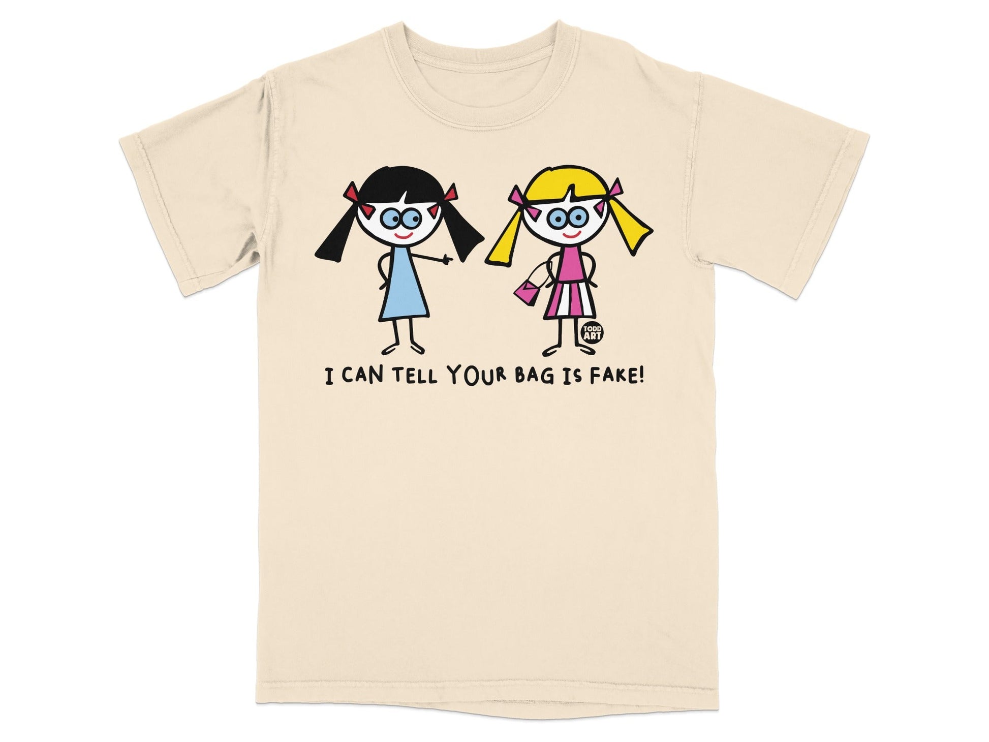 I Can Tell Your Bag Is Fake Funny Cartoon T-Shirt