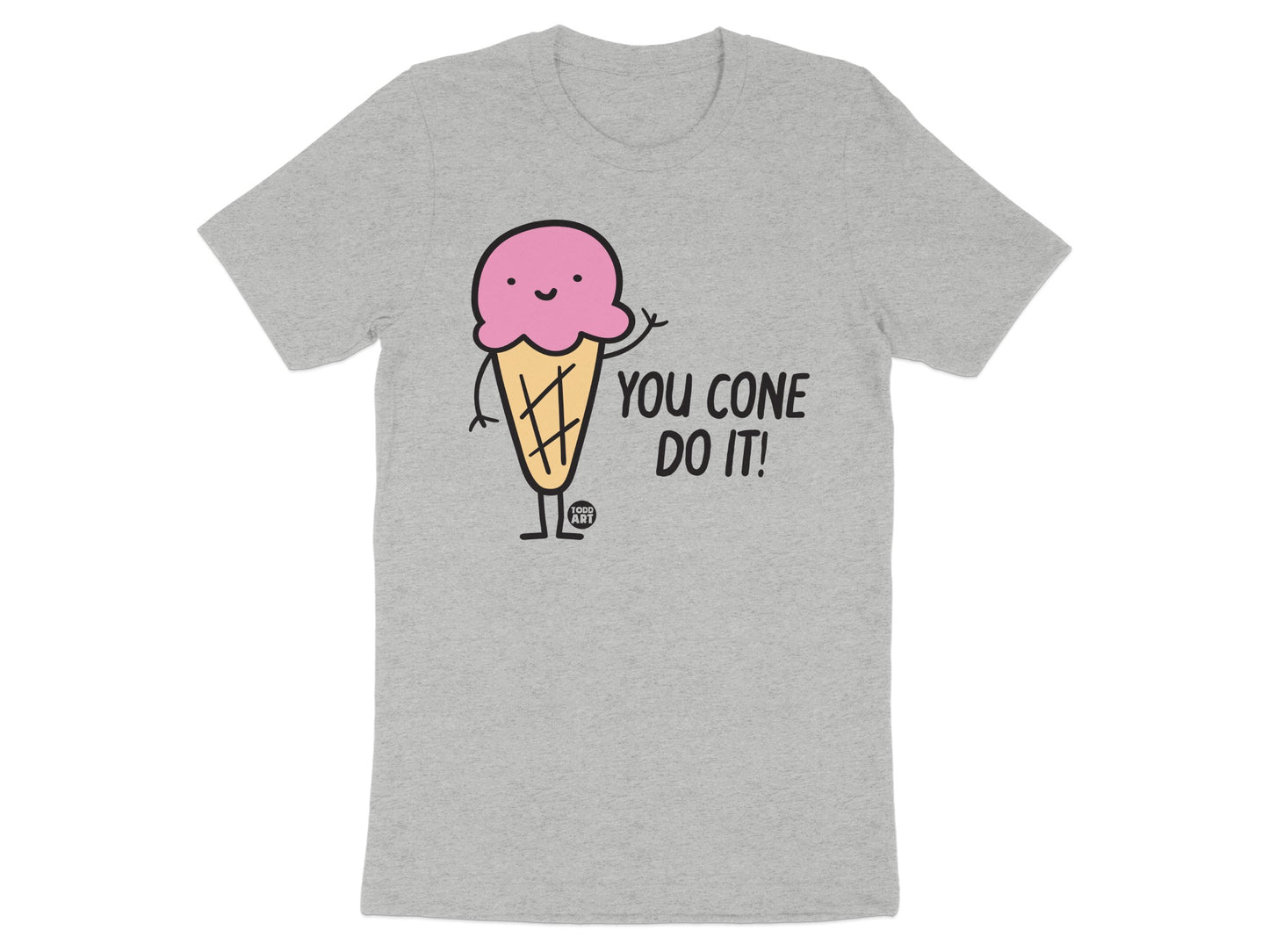 You Cone Do It Fun Ice Cream Graphic T-shirt
