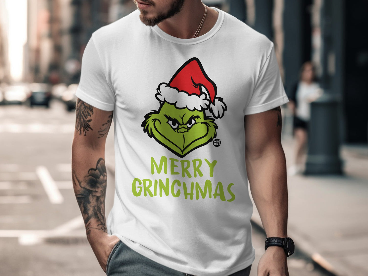 Merry Grinchmas T-shirt perfect for festive season