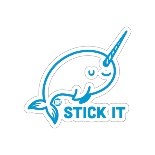 Cute Narwhal Stick It Sticker for Fun Decoration