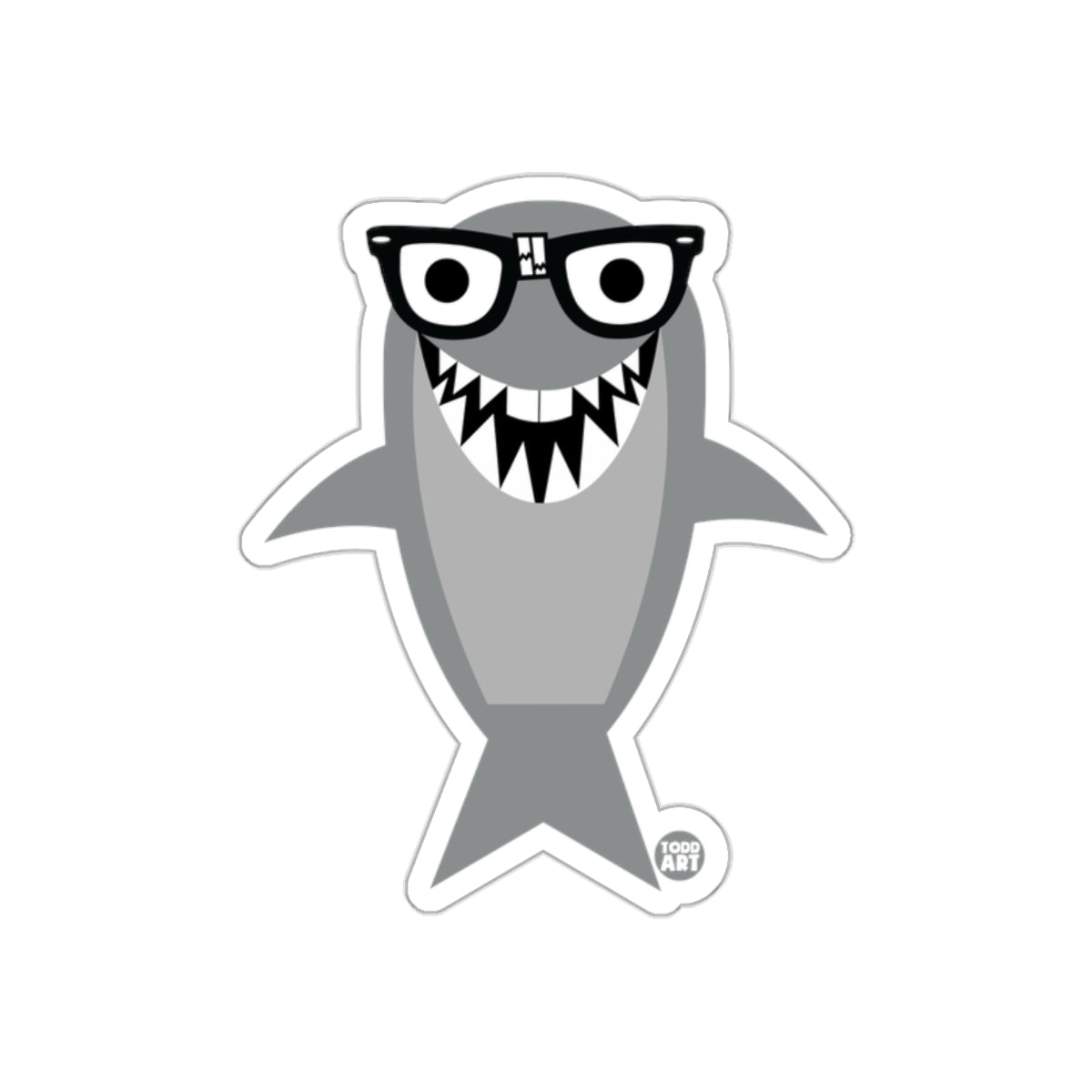 Nerdy Shark with Glasses Funny Design product