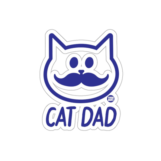 Todd Art Cat Dad Funny Face Minimalist Design Stickers
