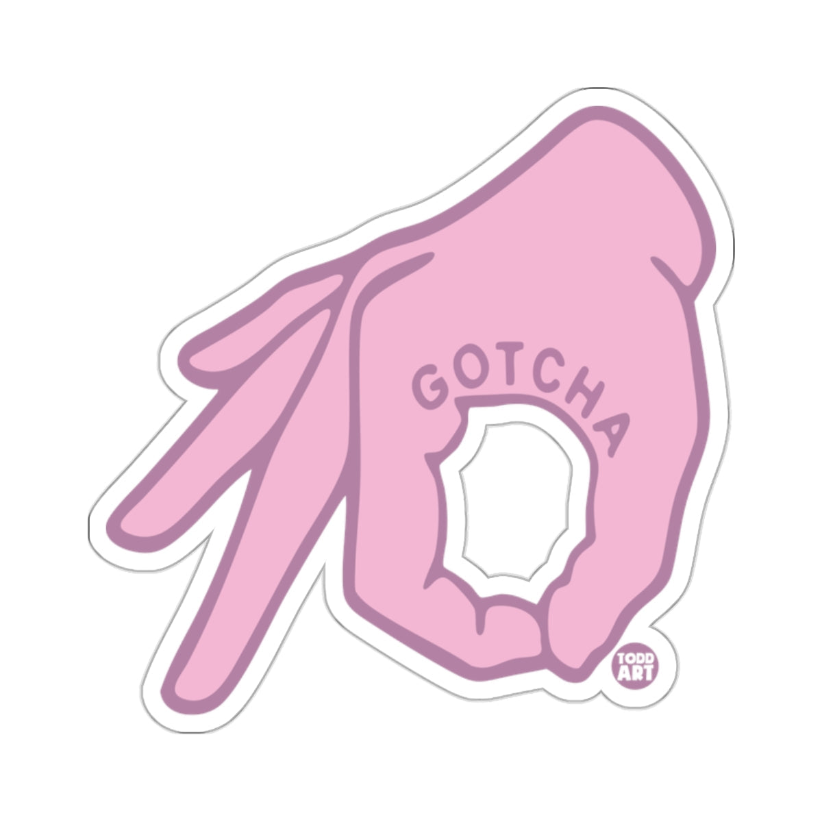 Pink Gotcha Hand Gesture Circle Game Meme 
