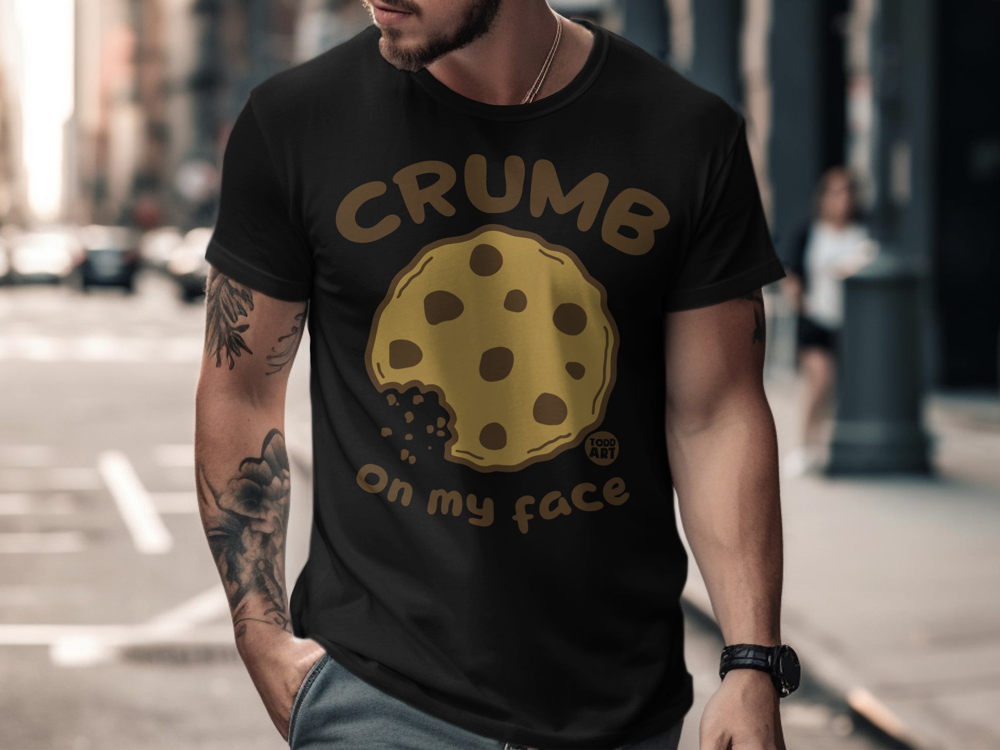 Crumb on My Face Stylish Graphic Tee Shirt