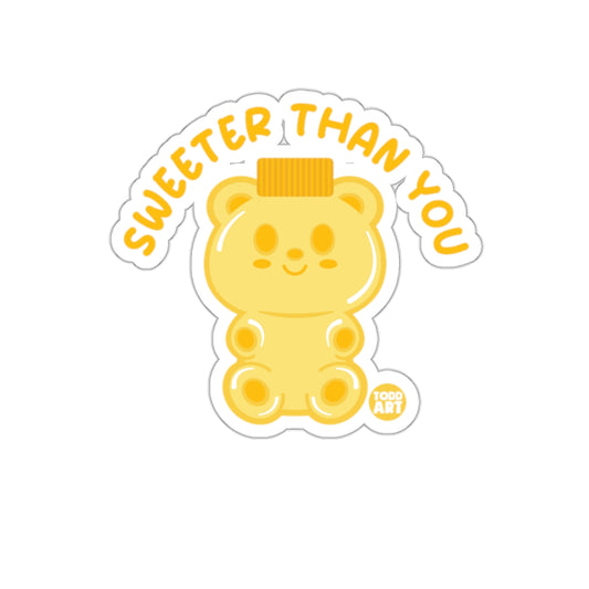 Sweet Bear 'Sweeter Than You' Sticker Decal Cutest