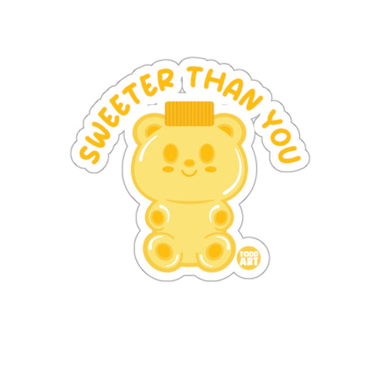 Sweet Bear 'Sweeter Than You' Sticker Decal Cutest