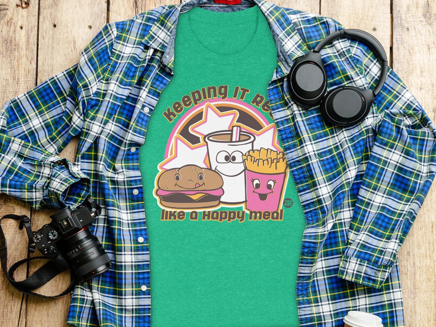 Keeping It Real Like A Happy Meal Graphic T-Shirt