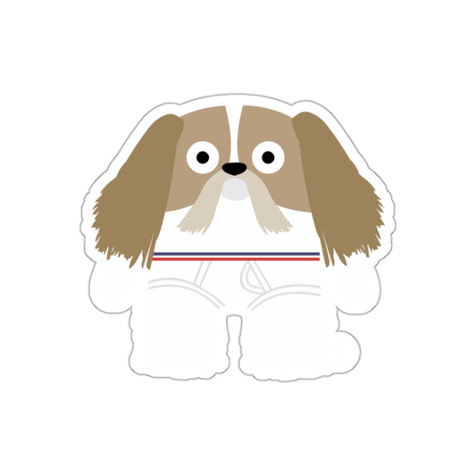Cute Shih Tzu Cartoon Design Sticker for Dog Lovers