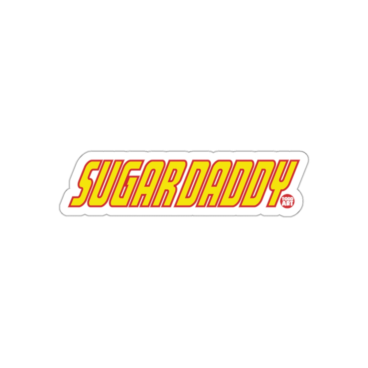Sugardaddy Text Design Sticker for Fun and Laughs