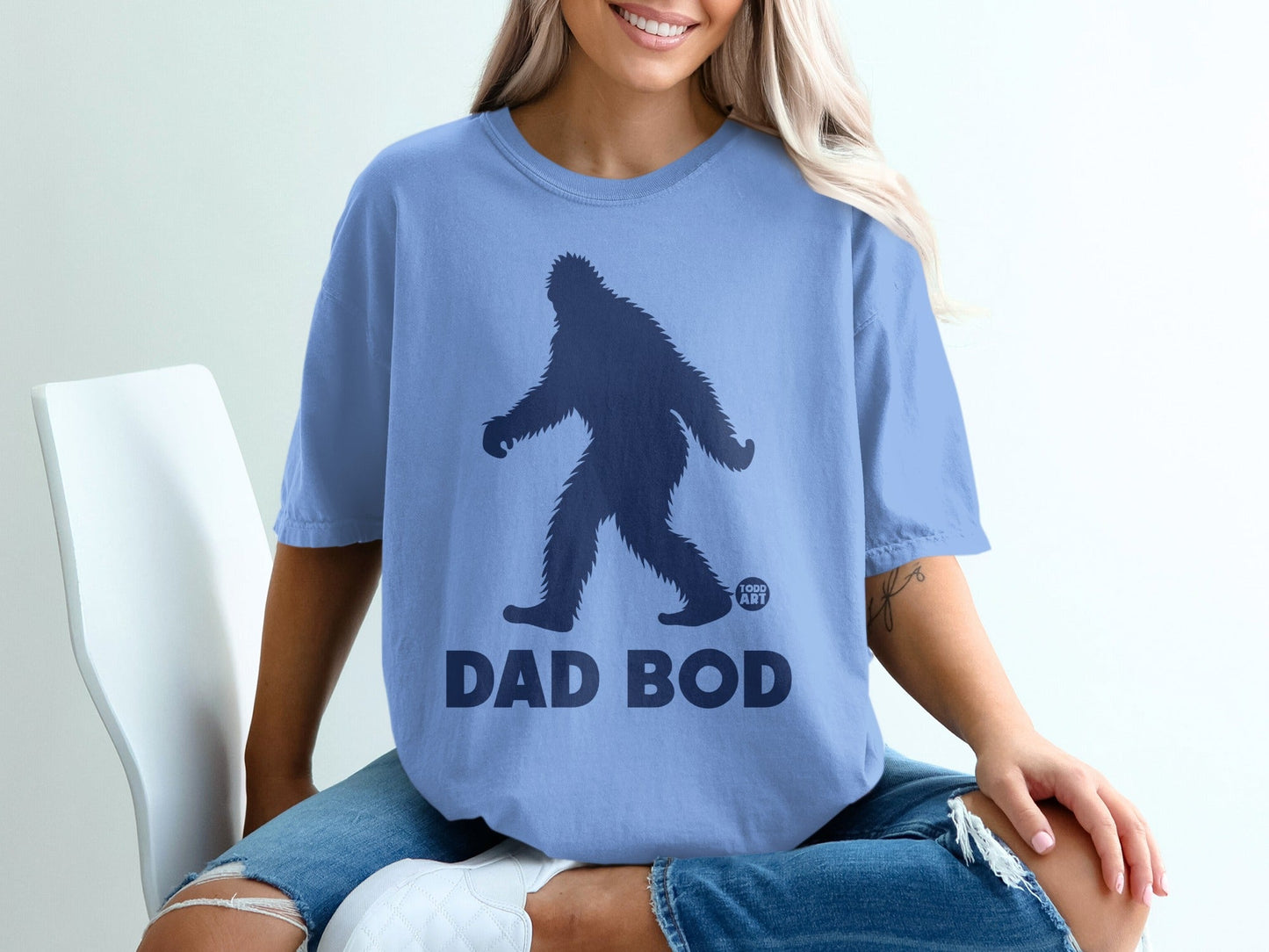 Funny Sasquatch Dad Bod Bigfoot Graphic T-shirt
