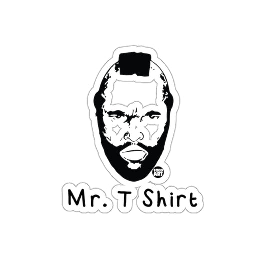 Mr T Black and White Drawing Portrait from Todd Art Stickers