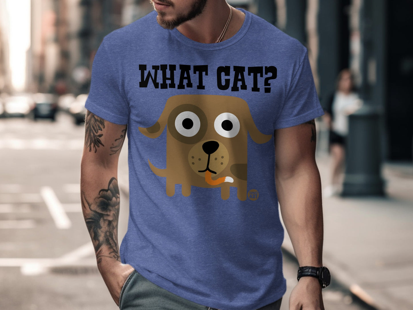 Funny What Cat Question Graphic Unisex T-shirt product