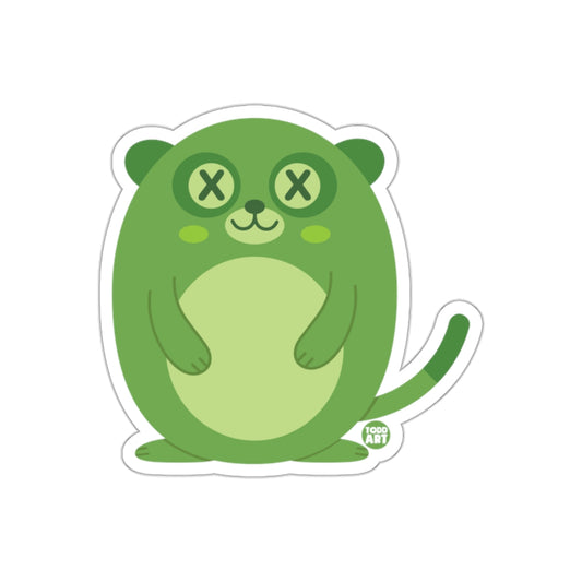 Cute Green Cartoon Animal Sticker for Kids Adults