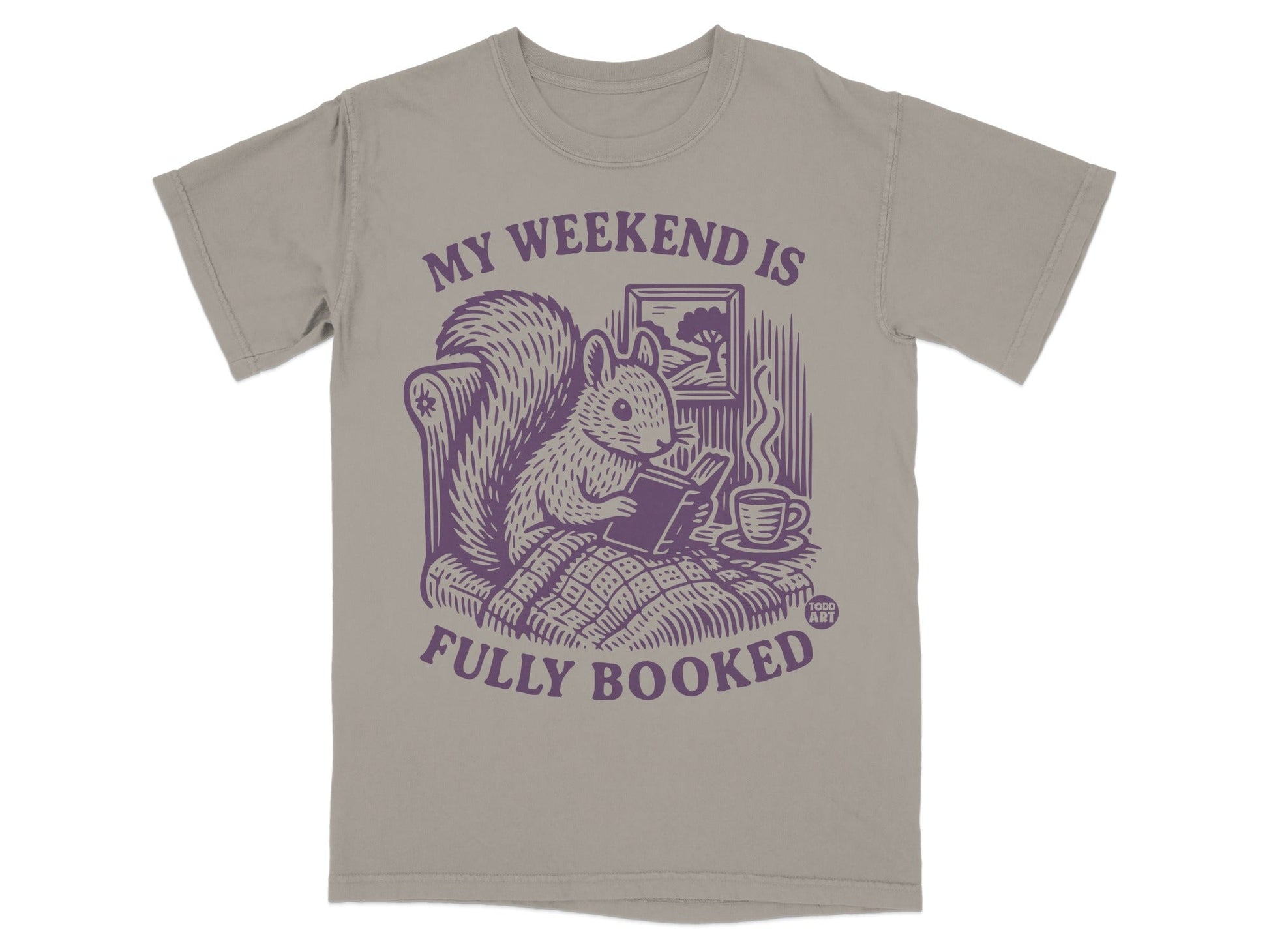 My Weekend Is Fully Booked Squirrel Reading Product