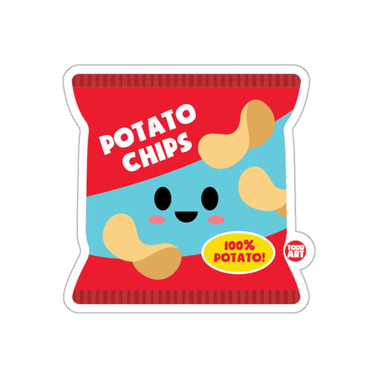 Potato Chips 100% Potato Todd Art Sticker Product
