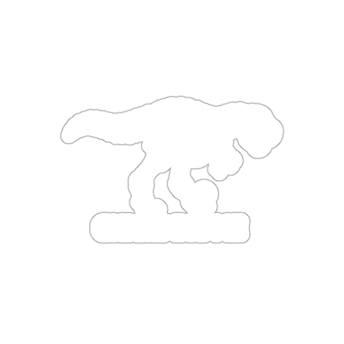 Dinosaur Silhouette Decorative Craft Piece