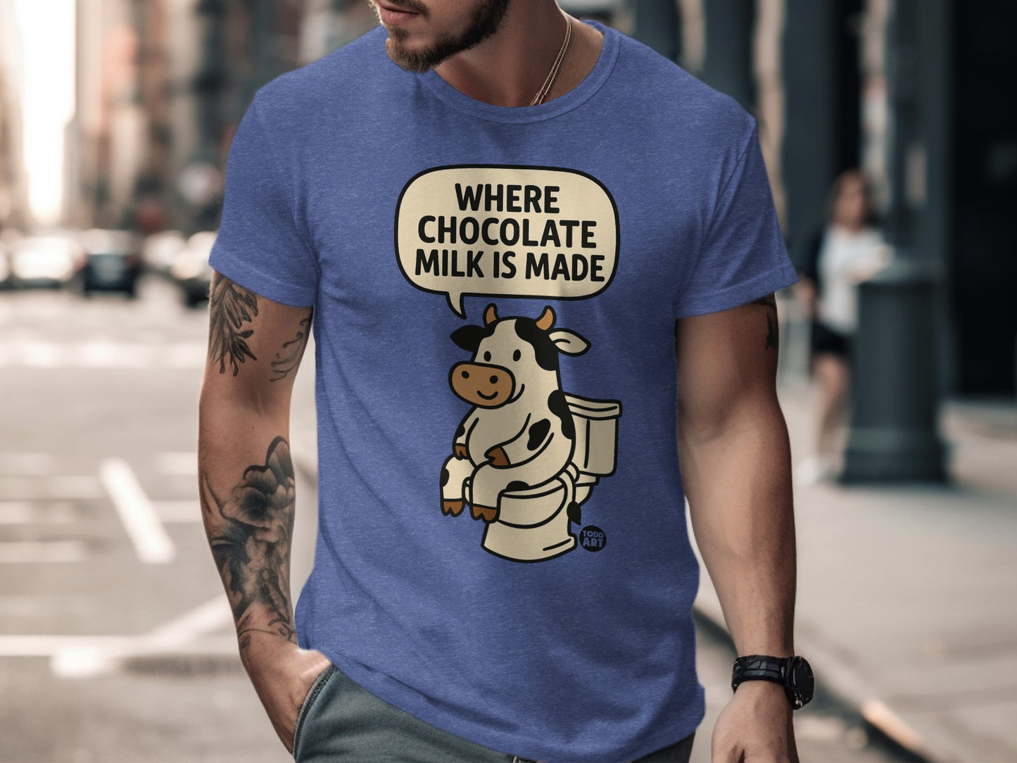 Funny Cow Graphic Where Chocolate Milk Is Made Shirt