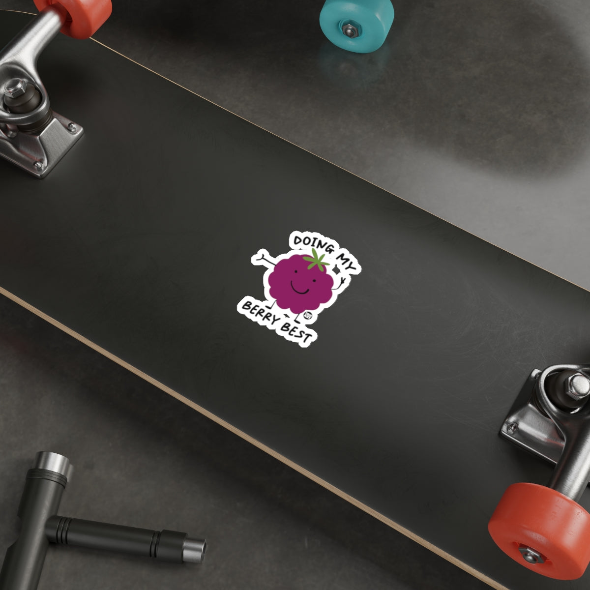 Doing My Berry Best Cute Sticker for Skateboard Fun