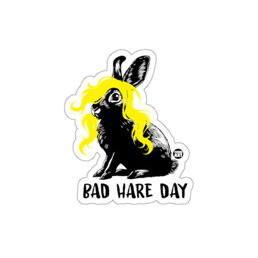 Bad Hare Day Yellow Wig Bunny Sticker product