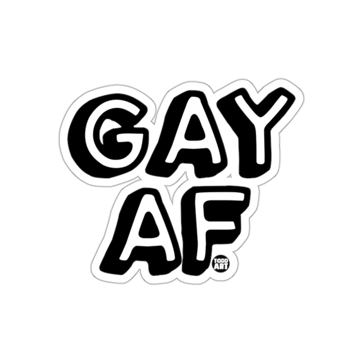 Bold and Fun Gay AF Sticker for All Occasions