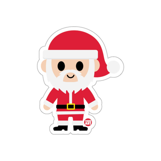 Cute Santa Claus in Red Hat Sticker for Holiday Fun