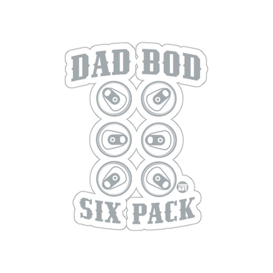Dad Bod Six Pack Graphic Sticker Design